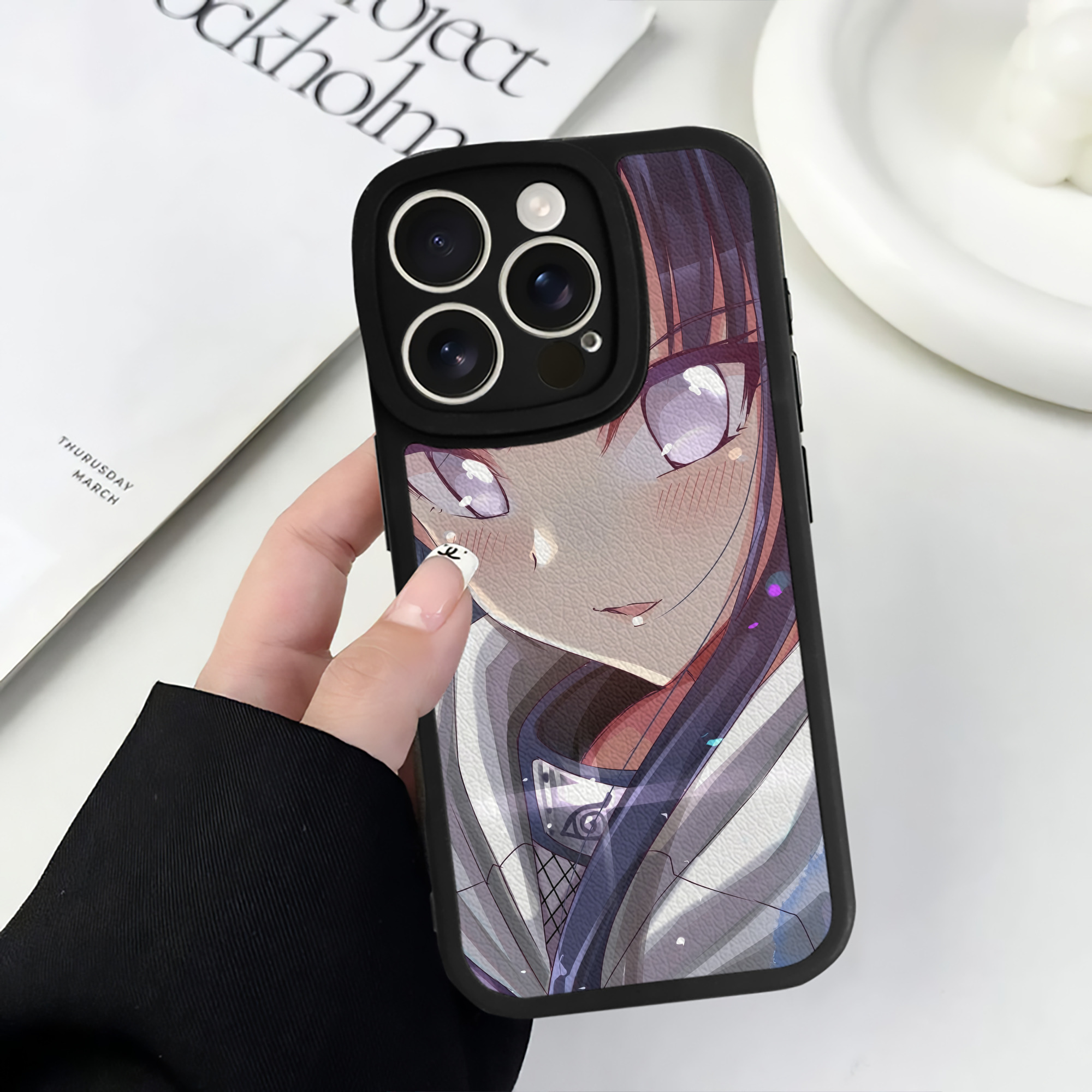 （画像用） NARUTO -ナルト- NARUTO -ナルト- 疾風伝 【iPhone 16シリーズ対応】シリコンスマホケース（レザー調） 材質：シリコン